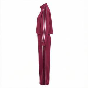 Vêtements de sport pour femmes de haute qualité, vente en gros, survêtements de course en polyester, cordon de serrage, survêtement d'hiver, bandes de football, survêtement imprimé - Product Image 3