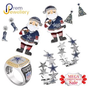 True FANS เครื่องประดับที่ดี Dak prescott ดัลลัสคาวบอยผู้ชายธรรมชาติ12 CT เพชรสีขาวเงินสเตอร์ลิงงานแต่งงานได้รับการรับรอง - Product Image 5