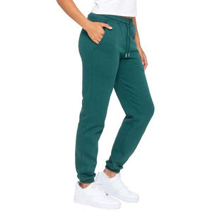 Pantalons de survêtement pour femmes personnalisés, décontractés, taille mi-haute, respirants, écologiques, en polyester/coton, logo brodé uni - Product Image 5