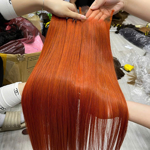 100% ต่อผมดิบแบบเส้นใยตรงจากกระดูกเส้นผมสองชั้นผมเวียดนามสีธรรมชาติพร้อมส่ง - Product Image 1