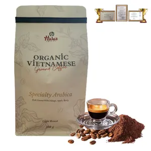 Prodotto più venduto caffè macinato Arabica aroma ricco di arrosto alto sapore dolce 0.25kg prezzo all'ingrosso fabbrica di caffè OEM