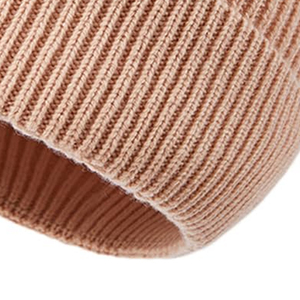New Arrival 2026 Winter <b>Warm</b> <b>Hats</b> Plain Beanie Custom with Brand Woven logo Cotton Knitted Product Knitwear Unisex Customized - Product Image 4