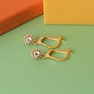 Boho สไตล์925เงินสเตอร์ลิงสีขาวบุษราคัมเครื่องประดับต่างหูเงินทำด้วยมือเครื่องประดับสำหรับผู้หญิงของขวัญแต่งงาน - Product Image 4