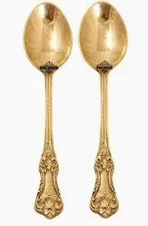 Top Grade Handcrafted Pure Brass <b>Spoon</b> Set Mirror Finish <b>Gold</b> Plated Eco-Friendly Customized Party Dining Kitchen Gifting - Product Image 6