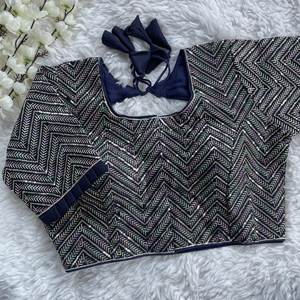 Indian Boutique Traditional Readymade Fancy Ethnic Blouse Stylish and Comfortable Ready to Wear Designer Fancy Latest BlousesA54 - Product Image 4