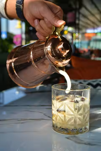 Professional Design Copper Water Jug <strong>Pitcher</strong> for <strong>Drinking</strong> Water Juice Coffee Ice Tea for Home Restaurant by crescent crafts - Product Image 3