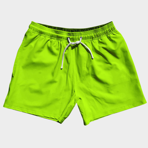 Short de bain pour homme confortable et formel à motif solide Maillot de bain imperméable Fermeture élastique à taille moyenne Respirant uni Respectueux de l'environnement - Product Image 5