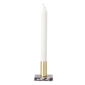 Bougeoir conique rond en laiton doré, chandelier - Product Image 4