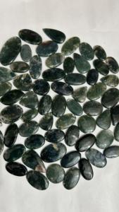 AAA Grade 100% Agate Mousse Naturelle Pierres Précieuses en Vrac Cabochon de Taille Personnalisée Bijoux Assortis Grossiste Mélange de Forme de Pierres Précieuses - Product Image 4