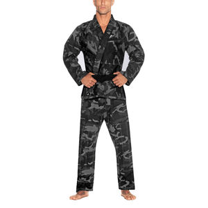Uniforme de Karate Brasileño con Camuflaje Personalizado, Traje de Entrenamiento para Competencia Internacional de BJJ, para Adultos, Poliéster/Algodón, Secado Rápido - Product Image 1
