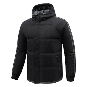 Chaqueta acolchada de invierno para hombre con patrones sólidos personalizados a prueba de viento, ropa informal de calle, diseño de burbujas con decoración personalizada, servicio OEM - Product Image 5