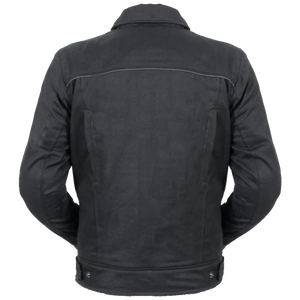 Motorcycle <b>Men</b>-Jeans <b>Jacket</b>-<b>Trucker</b> <b>Jacket</b> for <b>Men</b>-Denim Casual Rugged Wear Riding <b>Jacket</b> - Product Image 2