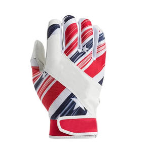 Gants de baseball en cuir personnalisés de qualité supérieure, gants d'entraînement sportifs antidérapants, durables, avec fermeture auto-agrippante - Product Image 2