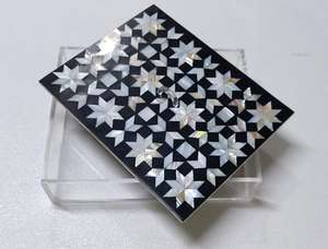 Black Decorative Acrylic Chocolate <b>Box</b> <b>with</b> Mother of Pearl <b>Lid</b> for Jewelry <b>Storage</b> and Packing Gift Boxes - Product Image 2