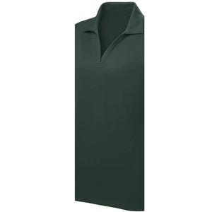 Tissu en coton tricoté 100 % respirant et écologique, 200g/240g, style anglais, manches courtes, pour chemises femme, avec logo personnalisé en relief - Product Image 3