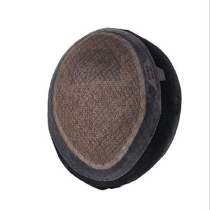 Perruque toupet Miraje Model Taz Hair BD en cheveux humains Remy indiens avec base en dentelle et en PU, ondulations profondes et ondulations naturelles - Product Image 5