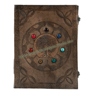 วารสารหนังต้นไม้หินเจ็ดเล่มคุณภาพสูงสมุดบันทึกการเขียนแบบวินเทจสำหรับผู้ชายและผู้หญิง - Product Image 1