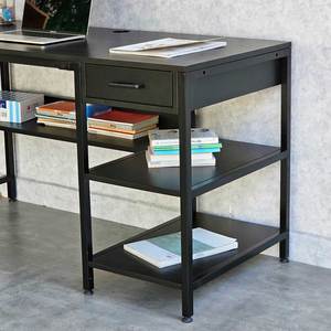 Wooden/Metal <b>Desk</b> with Integrated Legs <b>Shelf</b> & Drawer 140x60cm Color BD68114 - Product Image 3