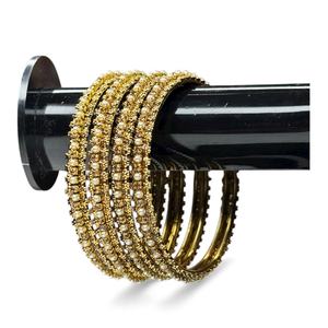 Premium Quality Ethnic <b>White</b> Pearl Emerald Cut Bead Design Bridal Bangle Set Wedding Tarnish-Proof Best Selling for Women - Product Image 2