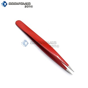 Odontomed 2011 Professional Stainless Steel Pointed Tip <b>Eyebrow</b> <b>Hair</b> <b>Removal</b> Tweezers for Grip Lightweight Great Precision - Product Image 4