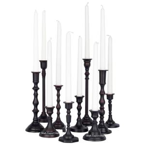 Fancy Look Aluminum <b>Taper</b> <b>Candle</b> <b>Holders</b> Set High Quality for Home and Wedding Decoration Black Coated <b>Candle</b> <b>Taper</b> - Product Image 5