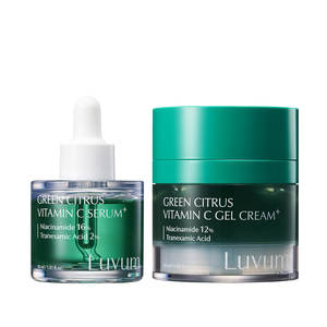 Crème gel à la vitamine C d'agrumes verts 50 ml & Sérum Plus 30 ml Ensemble éclaircissant pour le visage pour adultes - Product Image 1