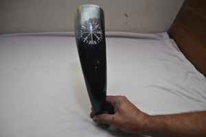 Viking Natural Crafts Corne de buffle polie Style antique Corne à boire sculptée à la main en laiton animal pour toasts - Product Image 4