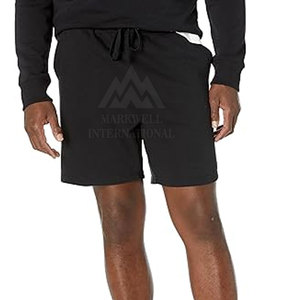 Pantalones Cortos Casuales de Algodón con Cintura Elástica, Diseño Personalizado, para Hombre, Patrón Sólido, Logotipo Impreso, Talla Adulto, Fabricados en Pakistán - Product Image 1