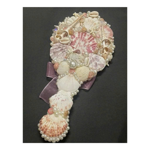 Espejo de concha marina vietnamita natural con concha surtida auténtica, impresionante espejo de concha marina de bolsillo para bolsas de maquillaje y playa - Product Image 5