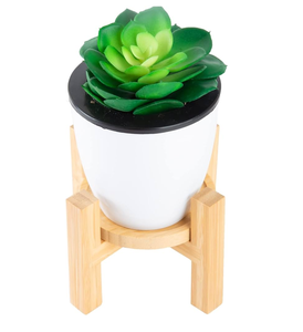 Produit de personnalisation le plus vendu support de jardinière en bois meilleurs supports de décoration de conception produit d'échantillon gratuit - Product Image 4