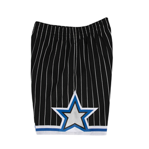 Support Logo Custom Black and <b>White</b> Stripes Retro Mesh Breathable Sublimation Basketball <b>Shorts</b> - Product Image 3
