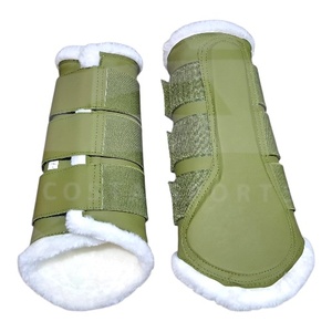 Botas de Seguridad para Caballos Costa Sports Horse, Duraderas, Resistentes, Multicolores, con Elástico y Velcro, Forro de Rexin - Product Image 1