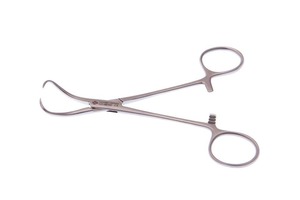 คีมหนีบผ้าด้วยมือสแตนเลสสตีลเยอรมันขนาด14ซม. มีใบรับรอง CE & Mayo สำหรับเครื่องมือผ่าตัด - Product Image 3