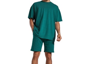 Men's Summer Plus Size 2-Piece High Quality Comfortable Casual Breathable Cotton Shirt and Short <b>Set</b> High Street Style - Product Image 6