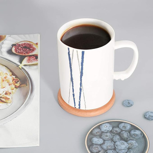 Nouvelle arrivée de qualité supérieure meilleure exportation sous-verre de service de thé de forme ronde boissons jus collations utilisation de table bureau à domicile resto - Product Image 3