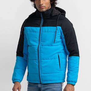 Vestes pour hommes à 2 poches latérales personnalisées Style Color Block Vestes d'hiver à couleurs bloquées pour hommes à vendre - Product Image 6