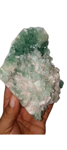 Venta al por mayor verde Apophyllite Cluster Natural Rock Crystal Espécimen Minerales Regalo Cristales decorativos - Product Image 6