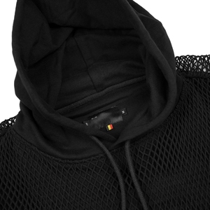 Sweat-shirt de sport respirant à séchage rapide léger pour homme en polaire uni de grande taille pour l'entraînement actif en salle de sport - Product Image 5