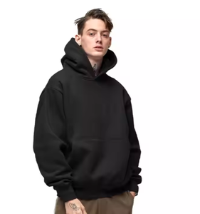Sweat-shirts à capuche unisexes personnalisés de haute qualité en coton GSM lourd, coupe classique, logo personnalisé, grandes tailles, impression numérique pour l'hiver - Product Image 5