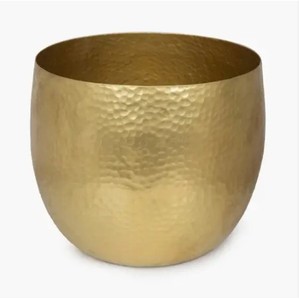 Jardinière martelée en laiton - Product Image 1