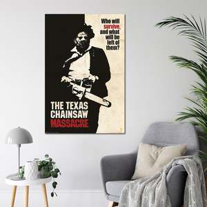 Póster del Asesinato en la Granja de Texas, Arte de Pared Atractivo que Pone la Pregunta de Quién Sobrevivirá - Product Image 4