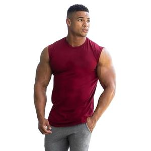 Logo personnalisé hommes Fitness sport débardeur été rayures verticales couleur unie sans manches t-shirt Gym gilet taille XL - Product Image 1