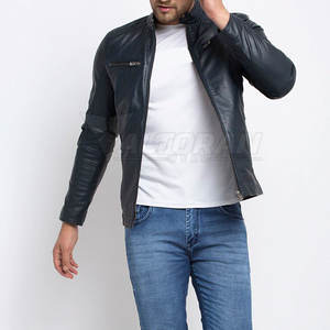 <b>Men</b> Leather <b>Jacket</b> <b>Slim</b> <b>Fit</b> Style <b>Men</b> Leather <b>Jacket</b> Regular <b>Fit</b> Wear <b>Men</b> Leather Winter <b>Jacket</b> - Product Image 5