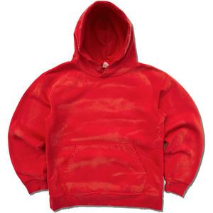 Unique Design Distressed Washed Cotton <b>Blended</b> Hoodie Heavy Weight Sun Faded Vintage Soft Fleece Garment Dyed Hooded - Product Image 1