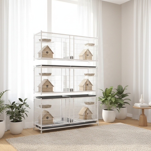 Duivenkooi voor koppels, kweek, beveiliging, wit, voor parkieten, anti-muis, wezel, vierkante buis & ijzerdraad, duivenhok - Product Image 5