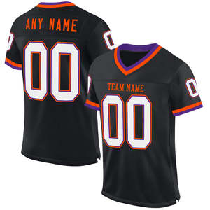 Camiseta de fútbol americano de diseño sublimado personalizado cómodo para hombre, uniforme deportivo de equipo de talla grande con costuras bordadas - Product Image 1