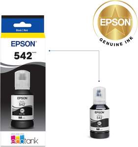 Epson หมึก ecotank 542ขวดความจุสูงพิเศษสีดำ (T542120-S) ใช้งานได้กับ ecotank Pro ET-5150 ET-5170 ET-5180 ET-5800 - Product Image 3
