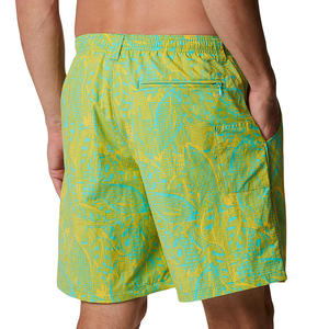 100% pantalones cortos de gimnasio de algodón logotipo personalizado de alta calidad cómodo poliéster/lona de algodón Casual Simple diseño liso playa corto - Product Image 3