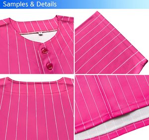 Maillot de Baseball vierge pour hommes chemises boutonnées décontractées à manches courtes uniforme de sport d'équipe active T-shirt pour hommes - Product Image 3