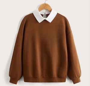 Logo personnalisé coton à manches longues femmes sweat-shirt de haute qualité vêtements décontractés durables pour l'hiver respirant plaine dames haut - Product Image 1